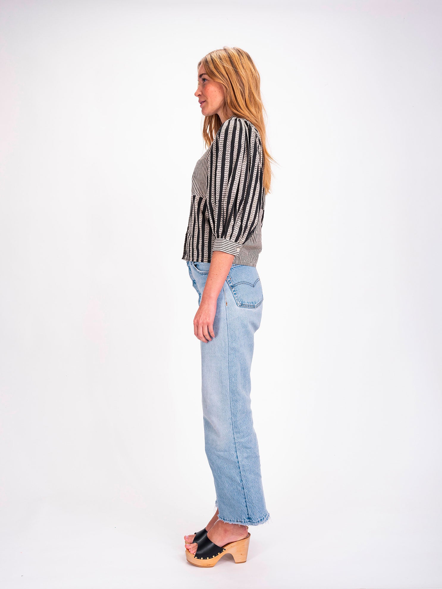 Chemise à rayures noires Shiva