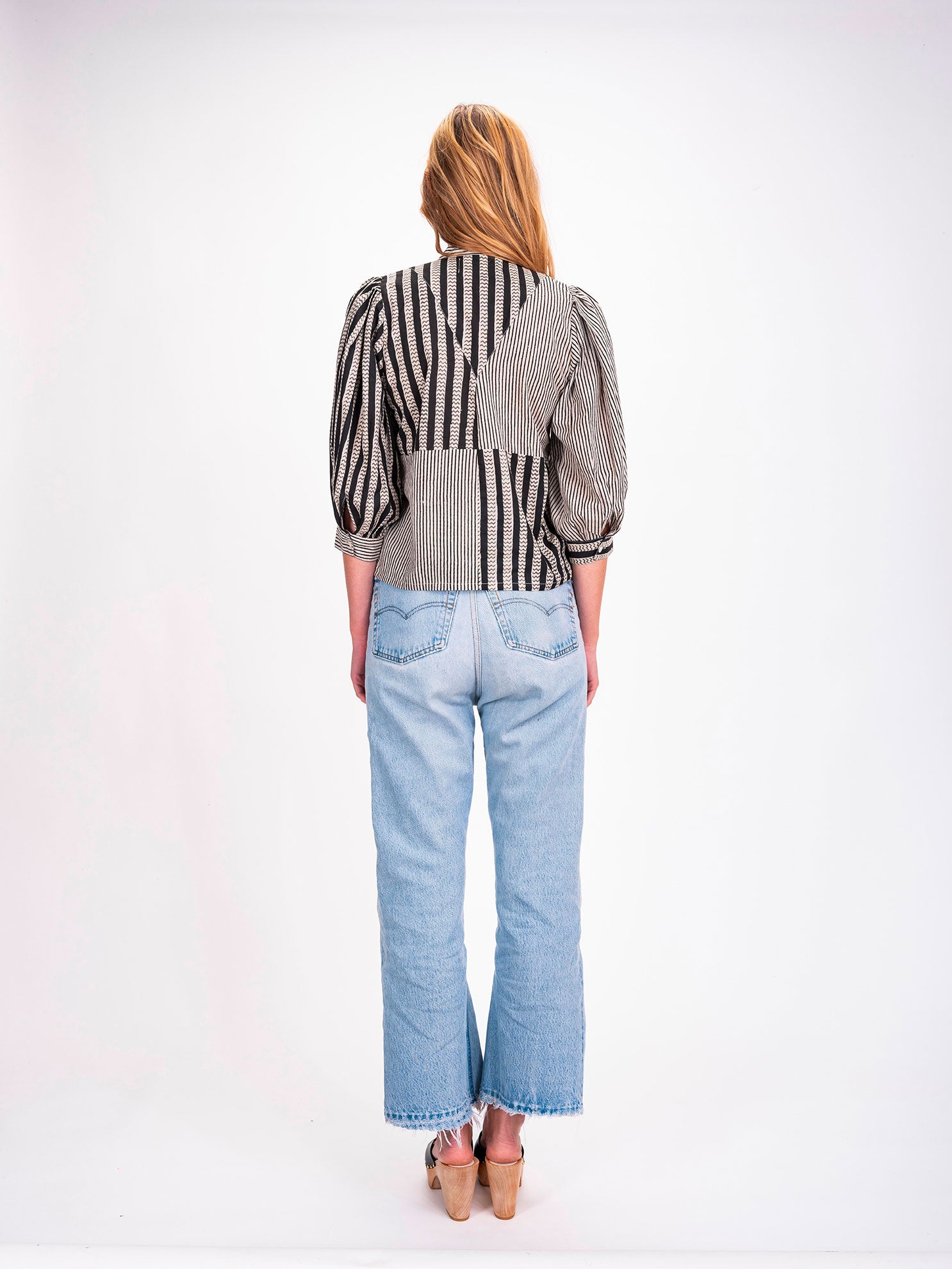 Chemise à rayures noires Shiva