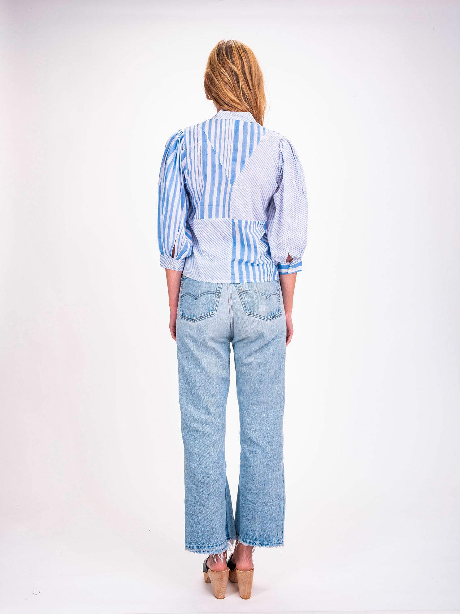 Chemise à rayures bleues Shiva