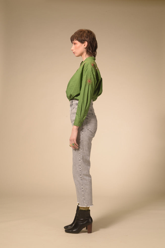 Chemise verte étoilée Star