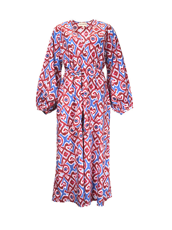Robe imprimée ikat Rakhe